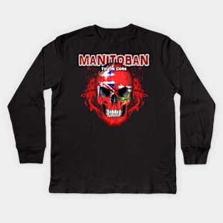 To The Core Collection: Manitoba Kids Long Sleeve T-Shirt